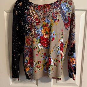 Floral Paisley Sweater